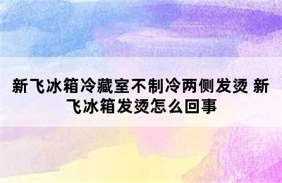 新飞冰箱冷藏室不制冷两侧发烫 新飞冰箱发烫怎么回事